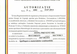 Autorizatie Ignifugare