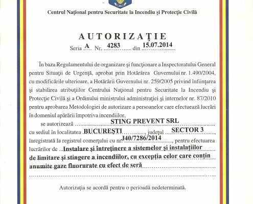 Autorizatie Limitare si Stingere